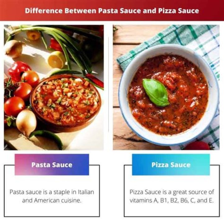 What is the difference between pizza sauce and spaghetti sauce?
