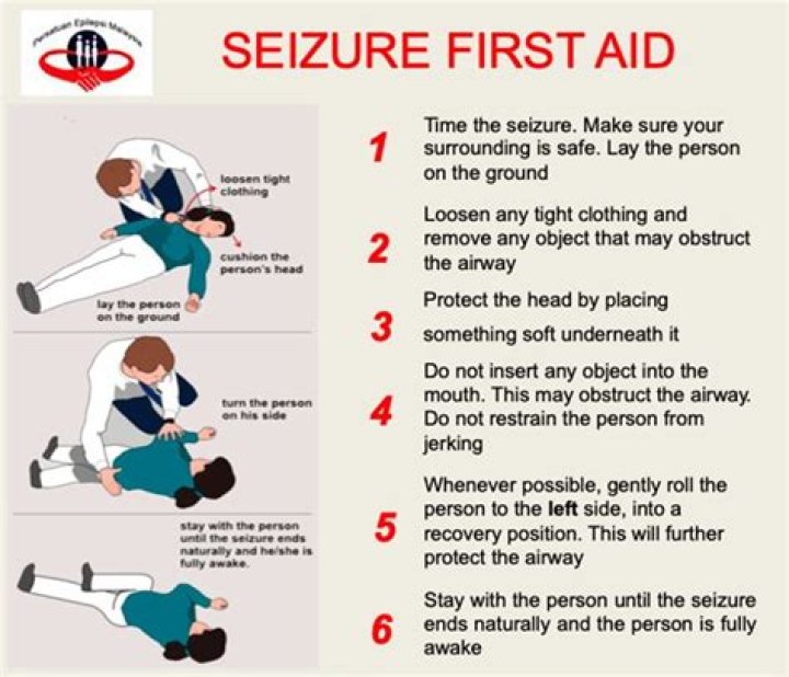 What is the first aid for seizures?