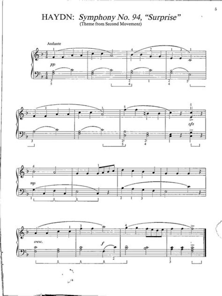 What is the form of this music Symphony No 94?