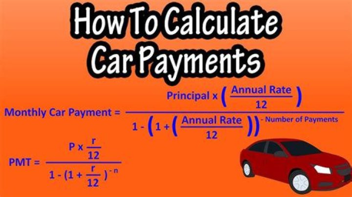 What is the formula for calculating a car payment?