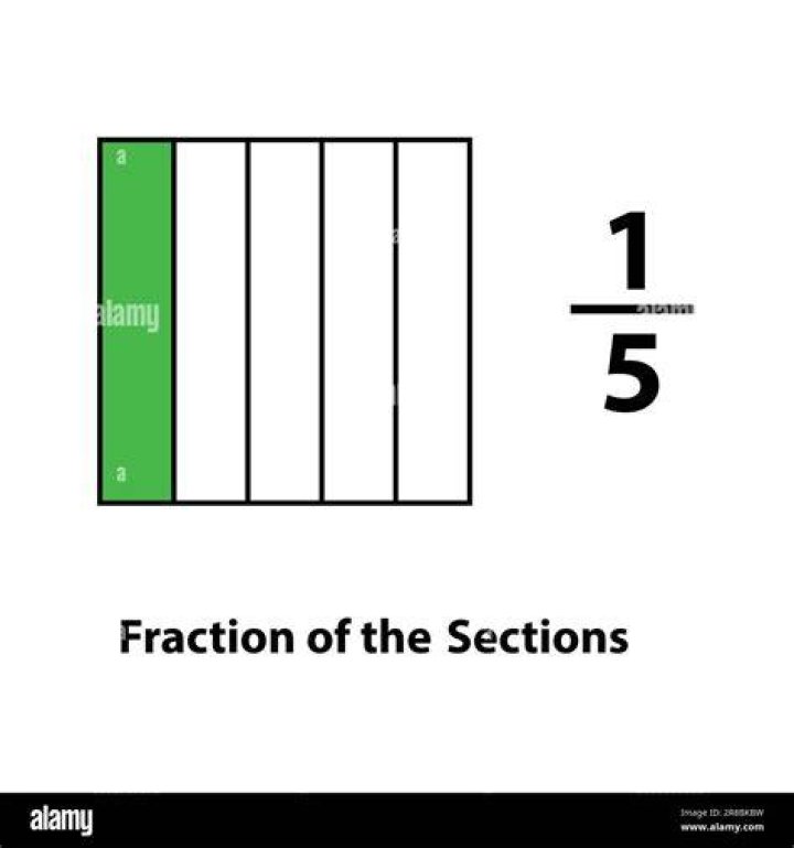 What is the fraction of 1 5?