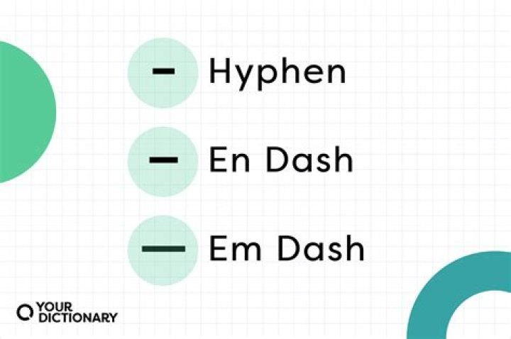 What is the hyphen sign?