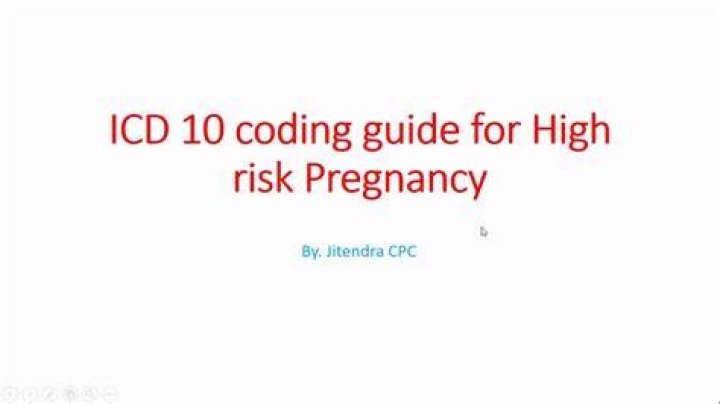 What is the ICD 10 code for high risk pregnancy?