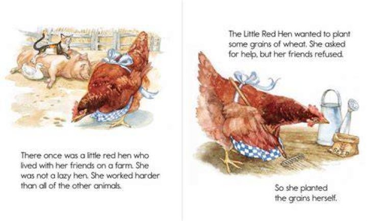 What is the lesson of the Little Red Hen?