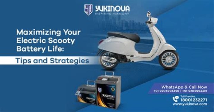 What is the life of a Scooty battery?