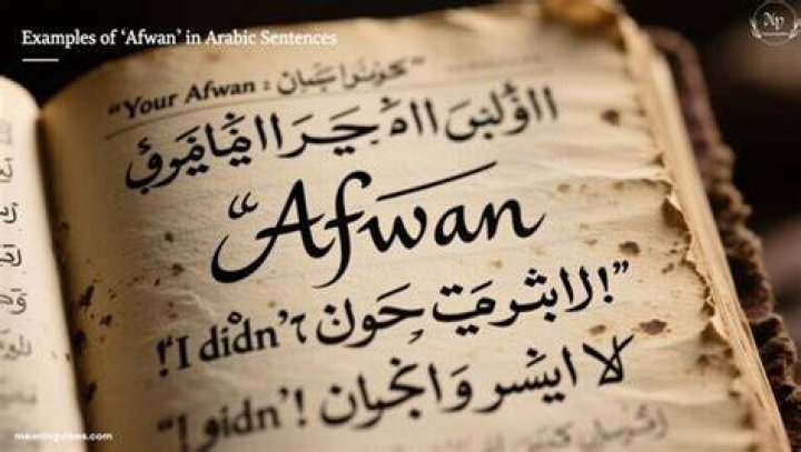 What is the meaning of Afwan?