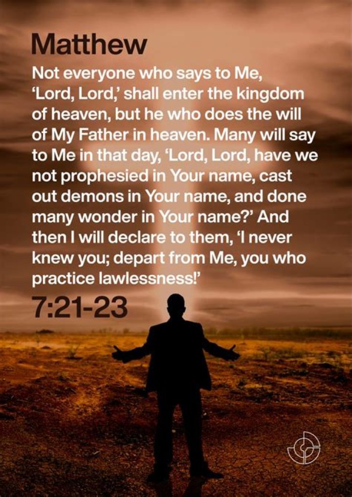What is the meaning of Matthew 7 23?