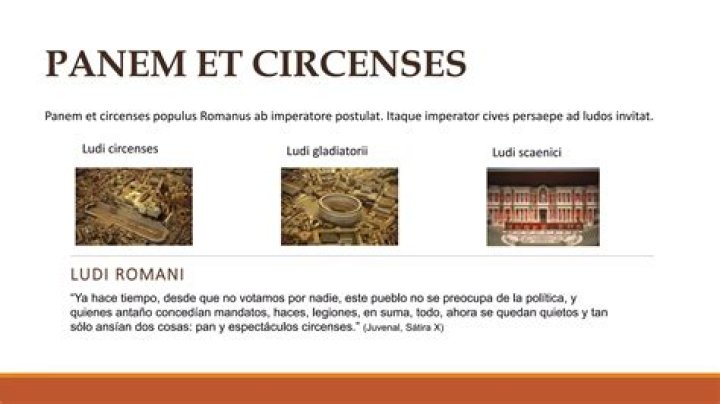 What is the meaning of Panem et circenses?