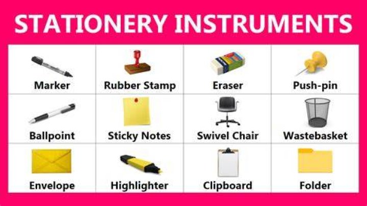 What is the meaning of stationeries?