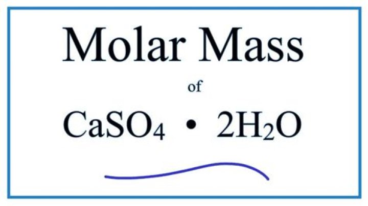 What is the molar mass of CaSO4 2h2o?