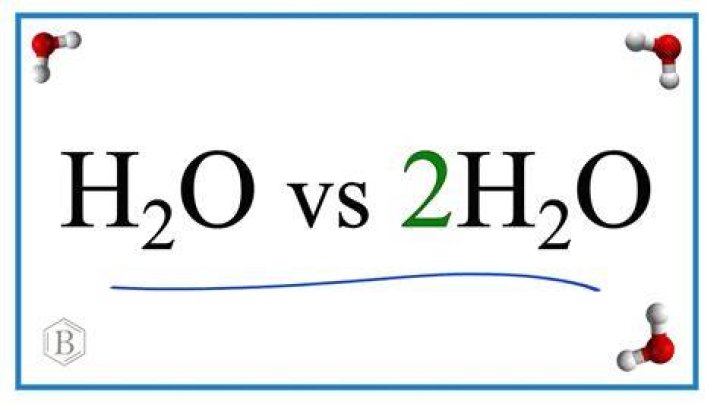 What is the name for 2h2o?
