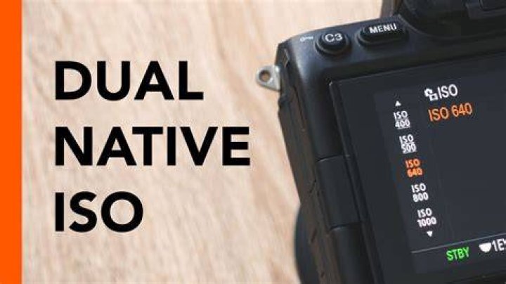 What is the native ISO for Sony a7iii?