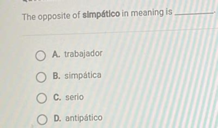 What is the opposite of Antipatico?