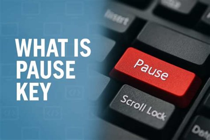 What is the purpose of the pause break key?