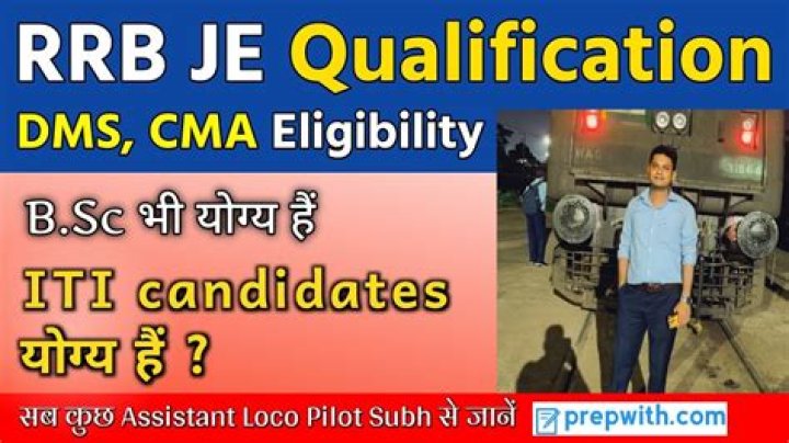 What is the qualification of JE in railway?