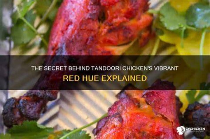 What is the red color in tandoori chicken?