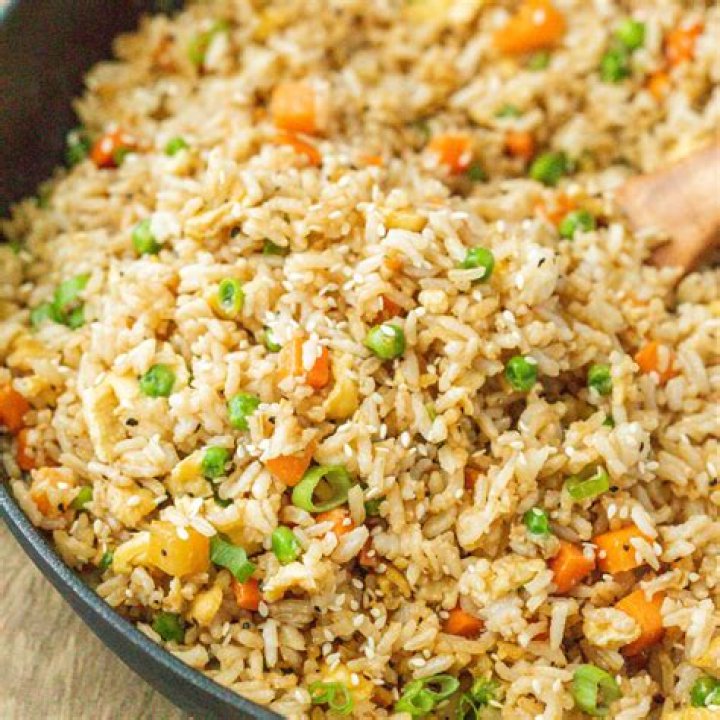What is the red meat in fried rice?