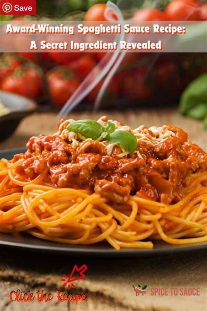 What is the secret ingredient in spaghetti sauce?