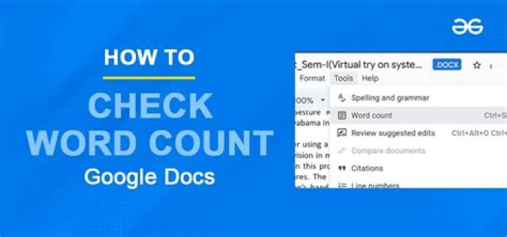 What is the shortcut for Word Count on Google Docs?