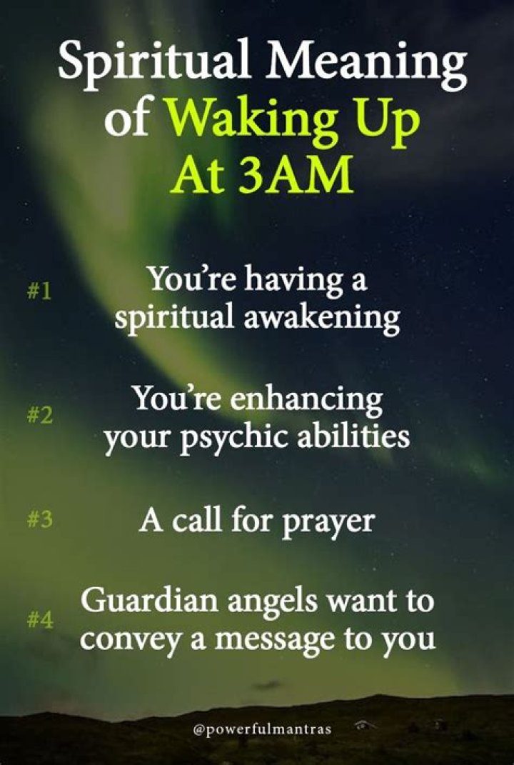 What is the spiritual meaning of 3am?