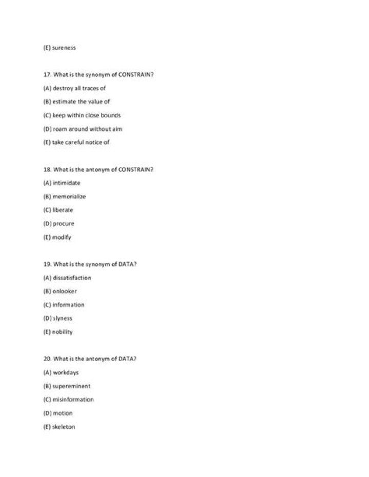 What is the synonym of constrain?