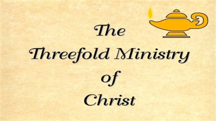 What is the threefold ministry?