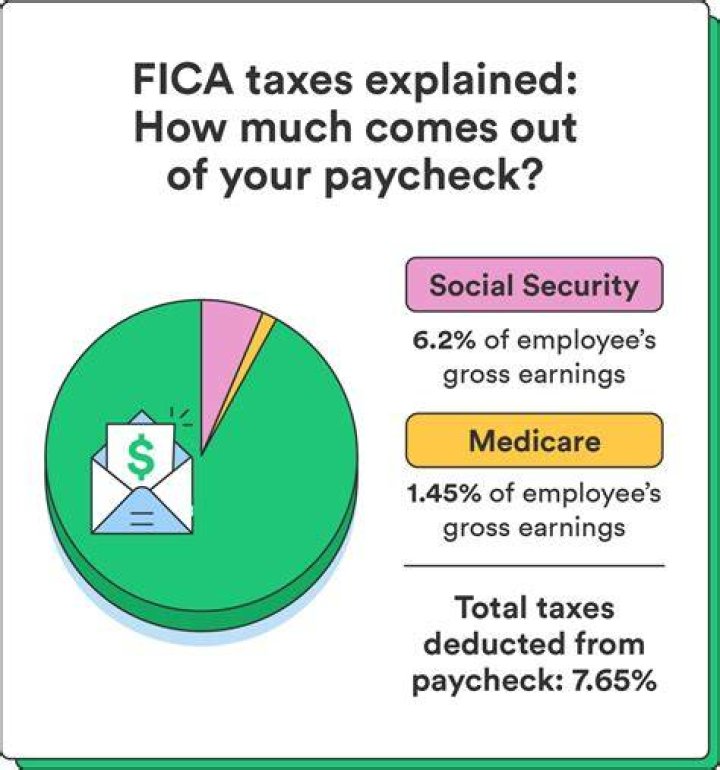 What is the total percentage of taxes withheld from a paycheck?