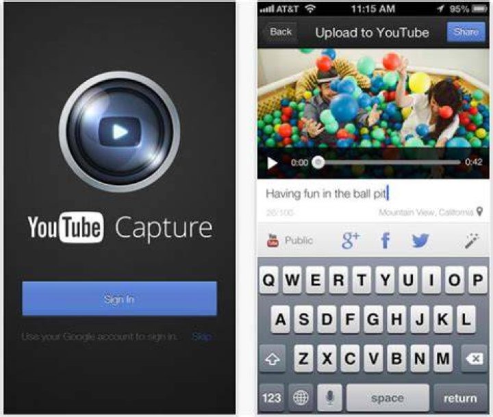What is the YouTube capture app?