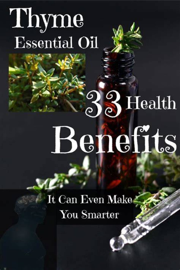 What is thyme essential oil used for?