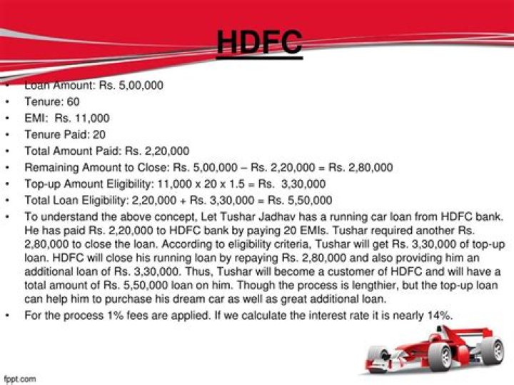 What is top up loan HDFC?