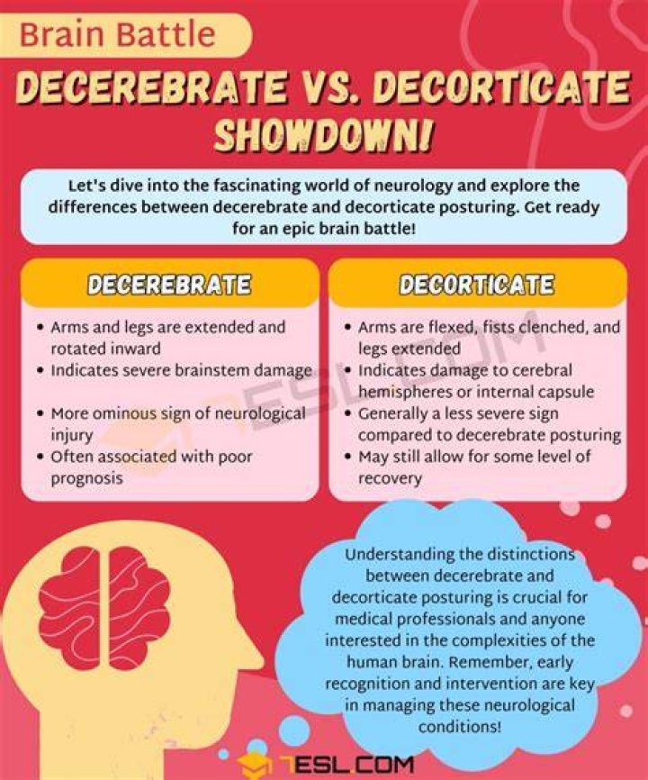 What is worse Decorticate or Decerebrate posturing?