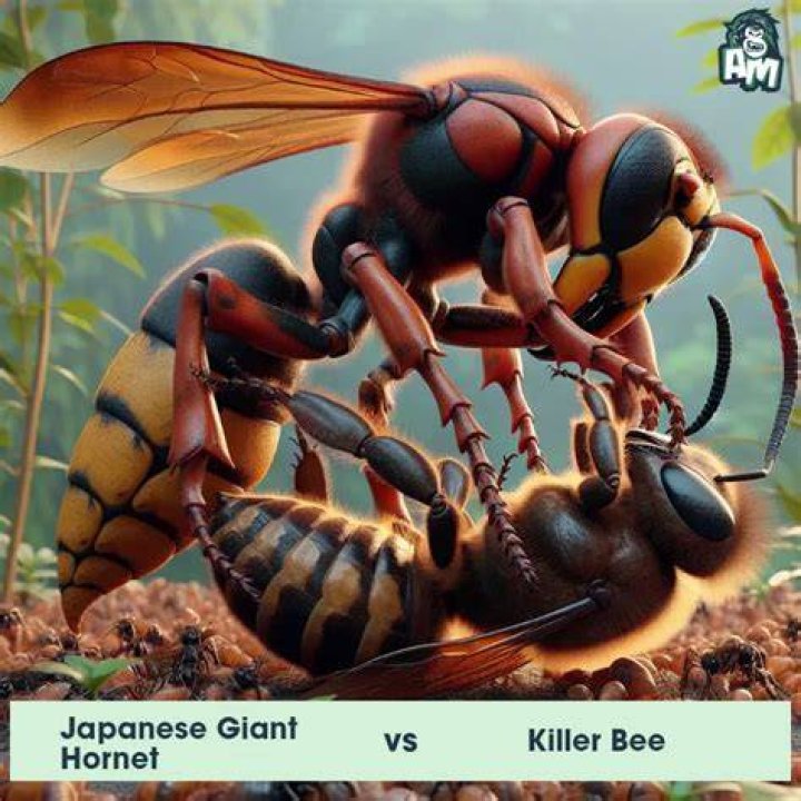 What kills Japanese giant hornet?
