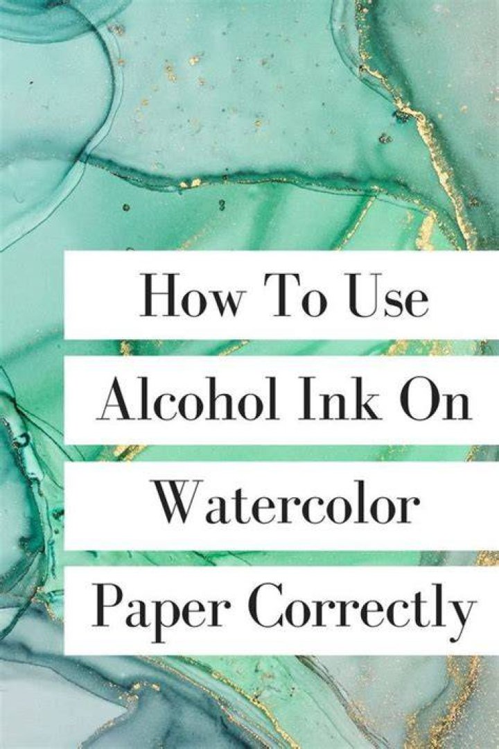 What kind of paper is used for alcohol ink?