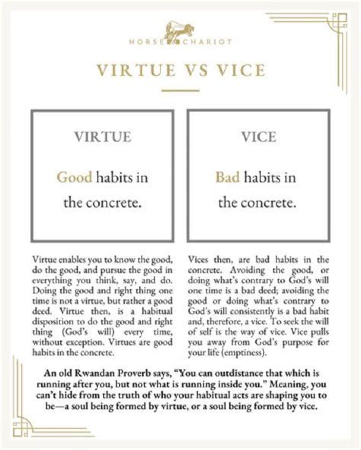 What makes a virtue?