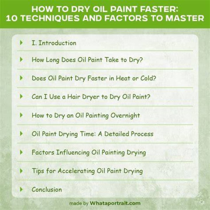 What medium makes oil paint dry faster?