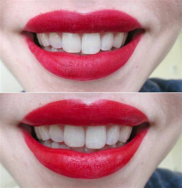 What red lipstick makes teeth look whiter?