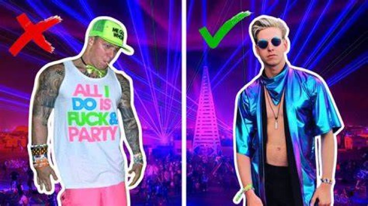 What should a guy wear to a rave party?