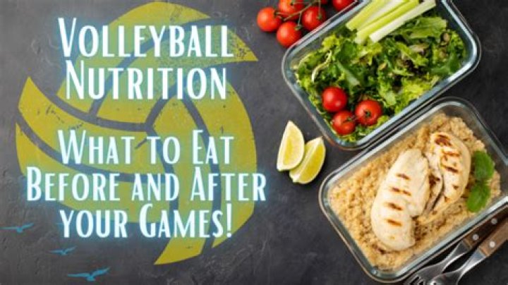 What should a volleyball player eat for lunch?