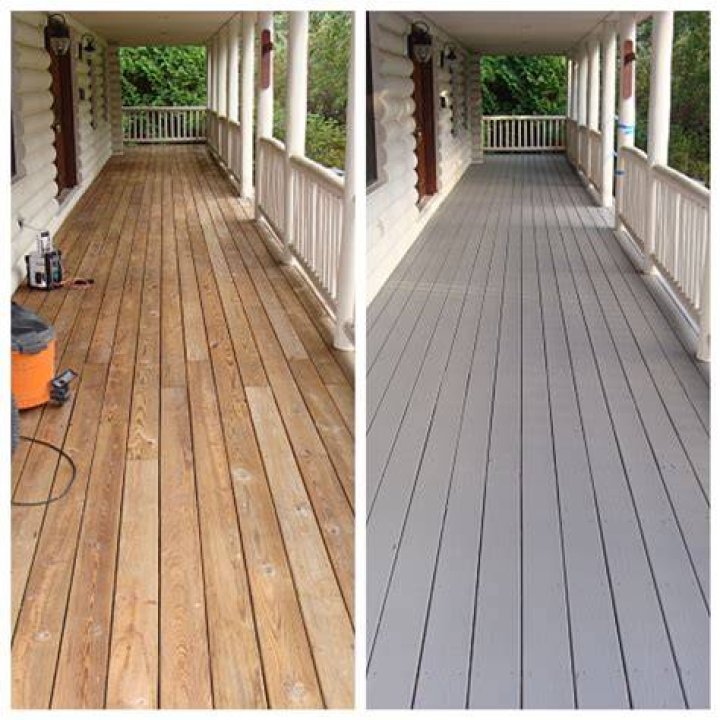 What should I clean my porch with?