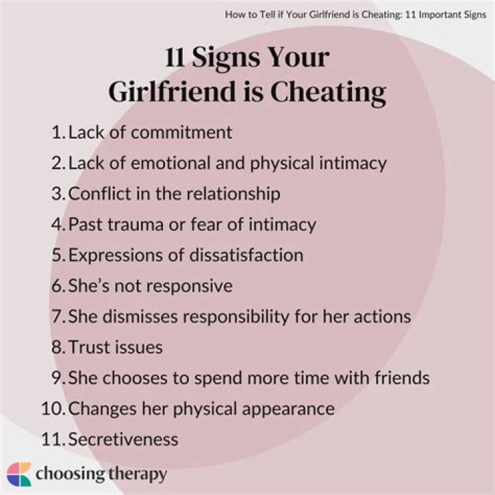 What should I do if my girlfriend cheated on me?