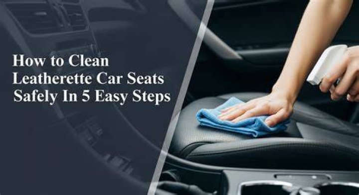 What should I use to clean leatherette?