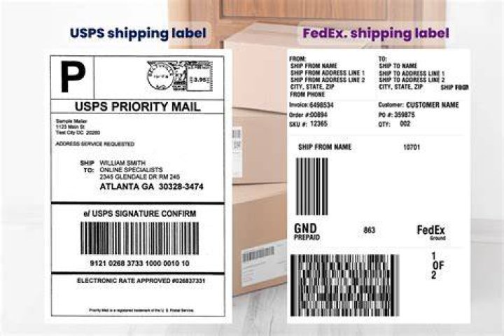 What size are FedEx shipping labels?