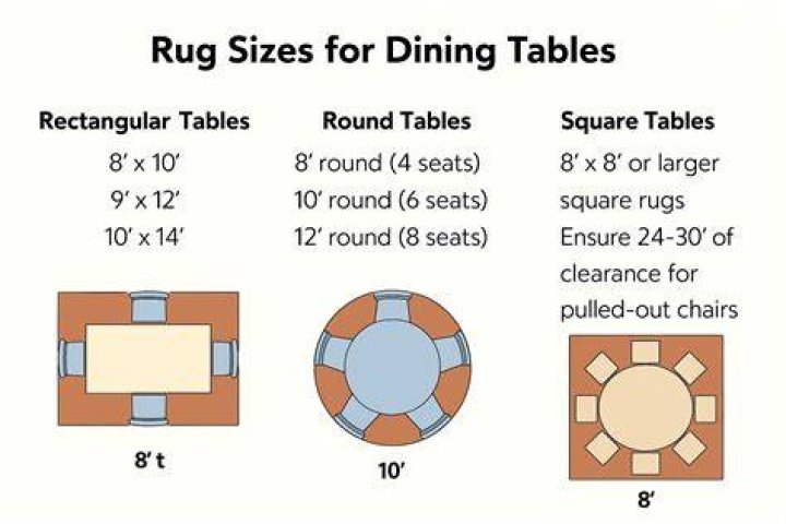 What size rug goes under a coffee table?