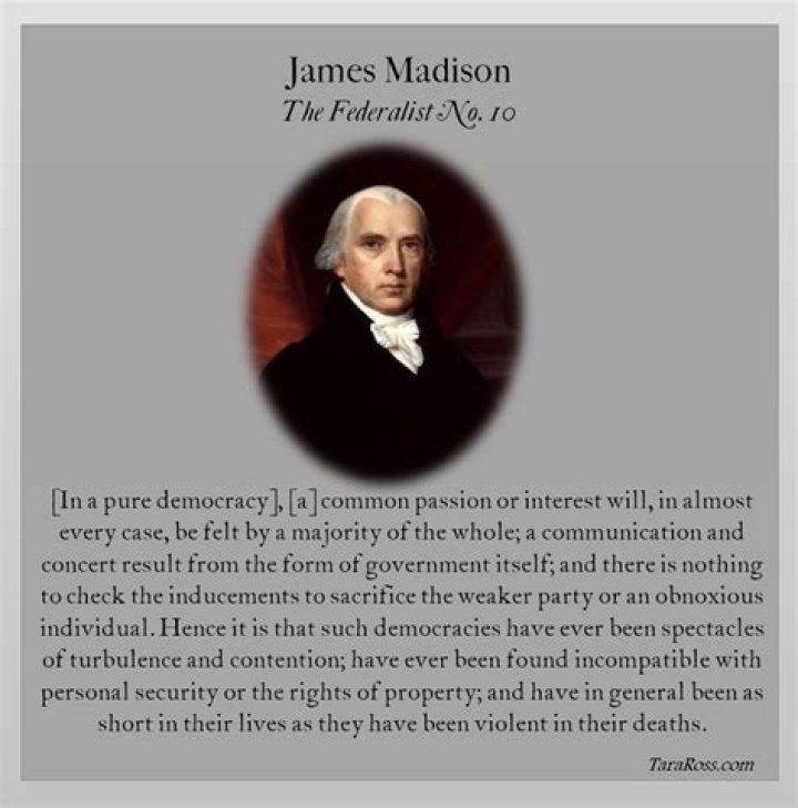 What was James Madison's point in Federalist 47?