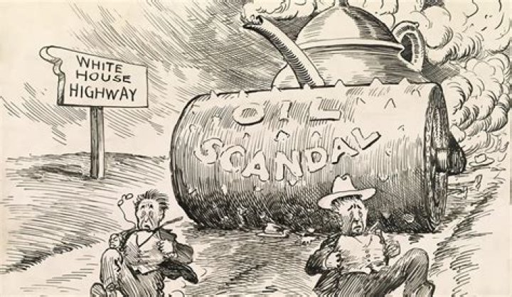 What were the main crimes committed in the Teapot Dome scandal?