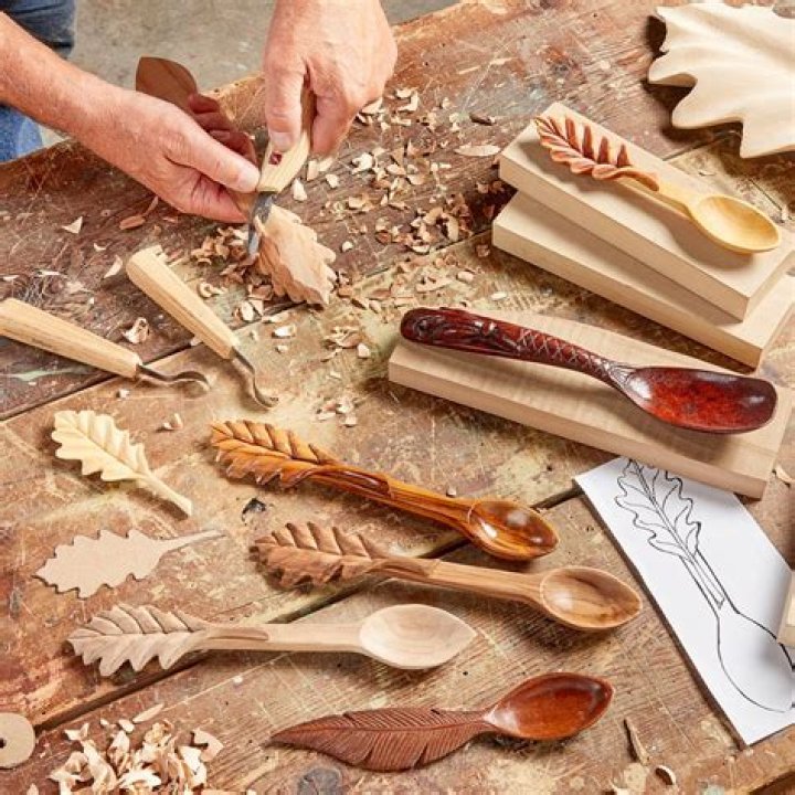 What wood is used to make wooden spoons?