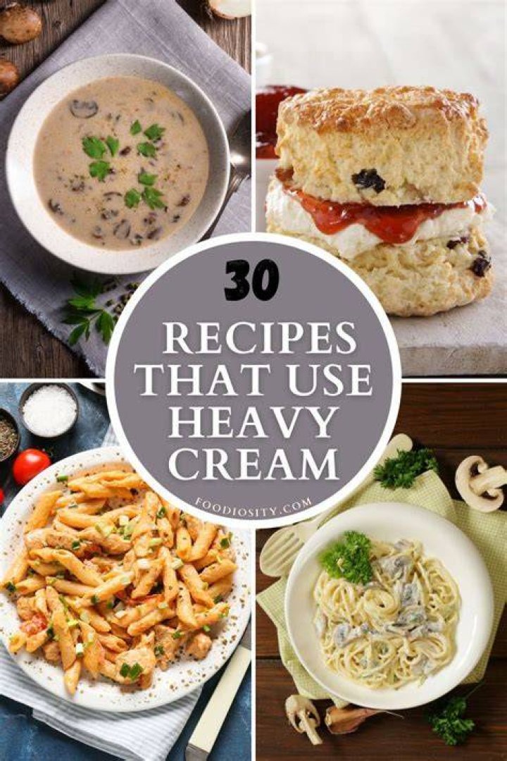 When a recipe calls for heavy cream What do they mean?