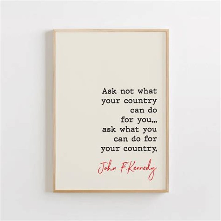 When did John F Kennedy say ask not what your country can do for you but what you can do for your country?