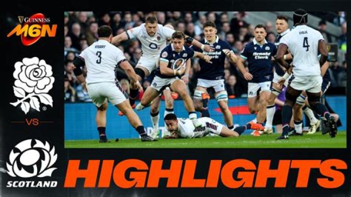 When did Scotland beat England at rugby?