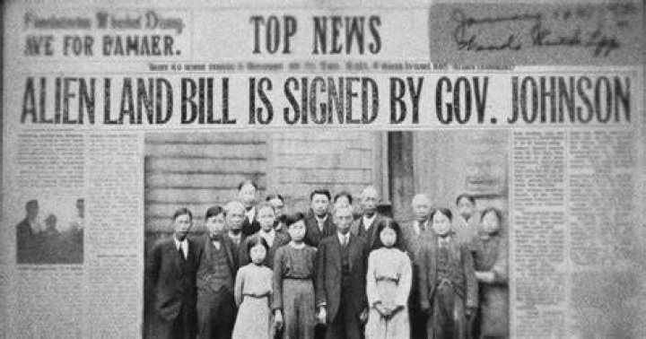 When was the Alien Land Law passed?